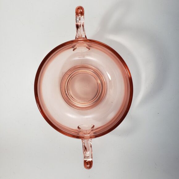 VTG Cambridge Glass Pink Creamer & Open Sugar Set #138 Elegant Era 1927 - USA - Picture 6 of 10